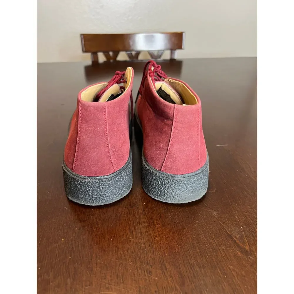 Players Men's Chukka Boots Burgundy ~ Size 10